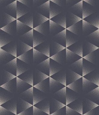 Üçgen Yapı Kusursuz Şekilsiz Şekil Vektör Noktalama Özgeçmişi. Eski moda Retro Style Tekstil Tasarım Tekrarlayan Soyutlama. Kağıt Dokusunu Paketleme Yarı Tonlama Sanat İllüstrasyonu
