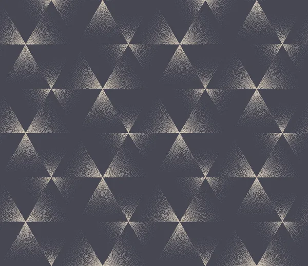 三角形几何无缝图案矢量点缀灰灰背景 层次分明的纸制复叠式格子三角形墙纸 现代半色调可浏览艺术图解 — 图库矢量图片