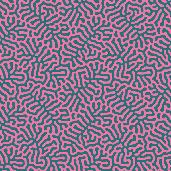 クレイジーサイケデリックアートシームレスパターンベクトル淡いピンクの抽象的な背景 超近代的なアパレルデザイン偏心繊維印刷ループ可能な奇妙な抽象化 タングルラインエンドレス奇妙なオーナメント — ストックベクタ