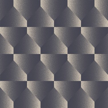 Eski Moda Geometrik Kusursuz Şekilsiz Vektör Doku Çalışmaları Soyut Arkaplan. Retro Tekstil Tasarımı Modaya uygun Kumaş Yazdırma Tekrarlayan Duvar Kağıdı. Yarı Ton Grafik Sonsuz Klasik Sanat İllüstrasyonu