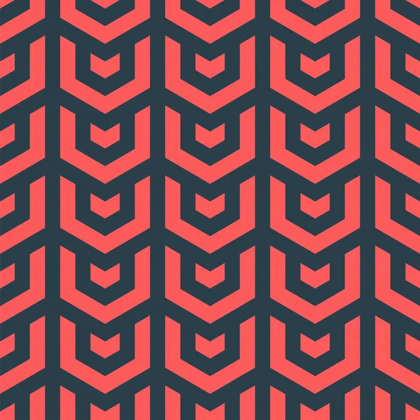 六角形スケール幾何学的シームレスパターンベクトル赤黒アブストラクト背景 古いファッションテキスタイルデザインファブリックプリントトレンディ反復抽象化 現代アートエンドレス包装紙テクスチャ — ストックベクタ
