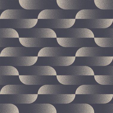 Kıyafet Vektörü Noktalama Özgeçmişi için Moda Kusursuz Desen Trend. Ovals Ayrılmış Yapı Retro Tasarım Tekstil Yazdırma Sonsuz Duvar Kağıdı. Yarım Tonlu Sanat Döngüsü Çizimi