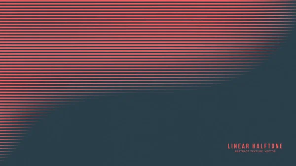 線形ハーフトーン パターン ベクター滑らかな曲げられた境界赤い黒い色の抽出 レトロウェーブシンセウェーブレトロフューチャリズム 最小限の芸術様式の古典的な壁紙 半トーンテクスチャードストライプデコレーション — ストックベクタ