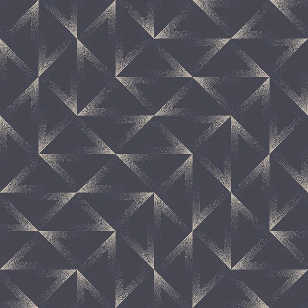 Ultramoderne Geometrie Nahtlose Muster Trend Vector Dot Work Abstrakter Hintergrund — Stockvektor