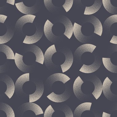 Spin Split Circles Pürüzsüz Model Eğim Vektör Dot Çalışma Tarzı Soyut Arkaplan. Sonsuz Moda Soyutlaması Süslü Tekstil Tasarımı Tekrarlayan Klas Duvar Kağıdı. Yarı Ton Sınırsız Sanat İllüstrasyonu