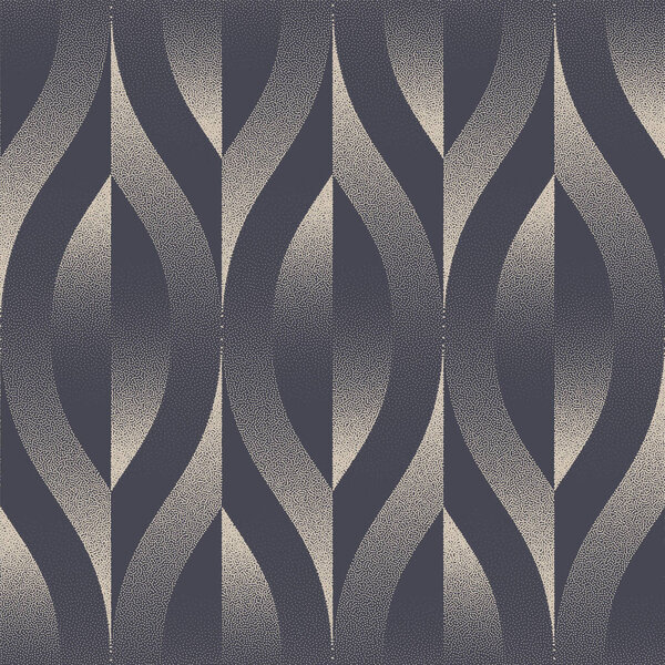 Royalty Motif Seamless Pattern Trend Dot Work Luxurious Abstract Background. Endless Majestic Abstraction Old Fashioned Textile Print. Repetitive Stylish Wallpaper. Half Tone Graphic Art Illustration