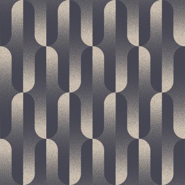 1950 'lerin Kusursuz Retro Model Trend Vektörü Nokta Çalışması Stili Soyut Arkaplan. 50 'lerin 60' lar stili Sonsuz Soyutlama Kumaş Tekstil Yazısı. Tekrarlayan Sanat Resimleri Moda Duvar Kağıdı