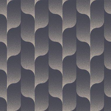 Dalgalı Dalgalı Dalgalı Katmanlı Yapısı Kusursuz Trend Vektör Dot Çalışması Soyut Arkaplan. Sonsuz Grafik Soyutlaması Tekstil Tasarımı Tekrarlayan Soluk Gri Duvar Kağıdı. Yarım Ton Döngüsü Sanat İllüstrasyonu