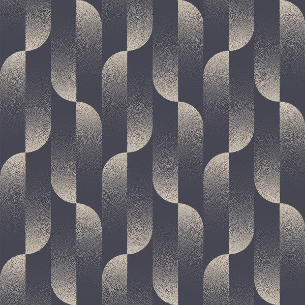 Retro Style Fancy Trendy Seamless Pattern Vector Dot Work Stylish Abstract Background. 1950s 1960s 1970s Old Fashioned Repetitive Wallpaper Textile Design For Wear. Half Tone Endless Art Illustration