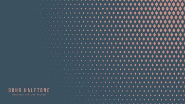 Boho Tarzı Modern Yarım Ton Vektörü Radikal Doku Estetiği Soyut Arkaplan. Yarı Tonlu Çingene Ölçekli Moda Moda Modeli. Şık Geniş Süslü Duvar Kağıdı. Zarif soyutlama