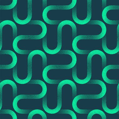 Çarpık Çizgi Vektörü Kusursuz Şekil Trend Nane Yeşili Soyut Arkaplan. Tekstil için Yarım Ton Sanat İllüstrasyonu. Bitmek bilmeyen Yapı Grafiksel Soyutlama Duvar Kağıdı Doku Doku Dokusu