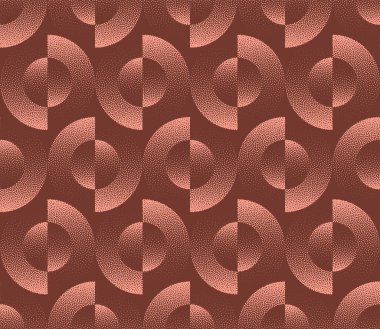 Çemberleri Biçimli Vektör Şekilsiz Düzen Eğilimi Kahverengi Soyut Arkaplan. 50 'lerin 60' ları, 70 'lerin Tekstil Sanatı İllüstrasyonu. Bitmeyen Grafik Tekrarlayıcı Soyut Duvar Kağıdı Doku Çalışması