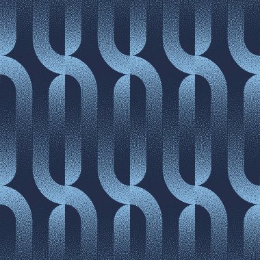 50 'lerin 60' ları, 70 'lerin Retro Stili, Kusursuz Modeller Mavi Soyut Arkaplan. Tekstil Baskısı için Yarım Ton Sanat İllüstrasyonu. 1950 'lerin 1960' ları. Grafik Sonsuz Soyutlama Duvar Kağıdı Doku Doku DokusuName