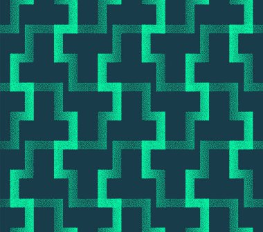 Geometrik Süsleme Kusursuz Model Trend Vektörü Soyut Arkaplan. Modern Tekstil Baskısı için Yarım Ton Sanat İllüstrasyonu. Bitmeyen Grafiksel Tekrarlayıcı Soyut Duvar Kağıdı Doku Doku DokusuName