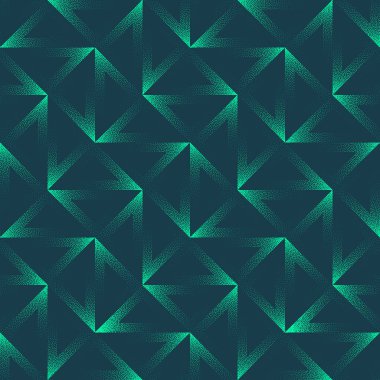 Üçgen Grid Modern Geometrik Kusursuz Model Trend Vektör Turkuaz Soyut Arkaplan. Fütürist Teknoloji Yarım Tonlu Sanat İllüstrasyonu. Tekrarlanan Grafik Soyutlama Duvar Kağıdı Dokuması