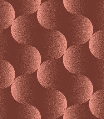 1950 'lerin modası geçmiş, kusursuz model vektör kahverengi soyut arkaplan. Eski moda tekstil baskısı için yarım ton sanat illüstrasyonu. Bitmek bilmeyen Grafik Soyutlaması Duvar Kağıdı Dokuması