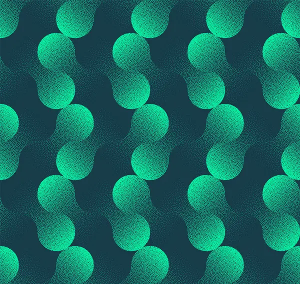 Metaball Seamless Pattern Trend Vector Turquoise Harmonious Abstract Background Illustration Vecteurs De Stock Libres De Droits
