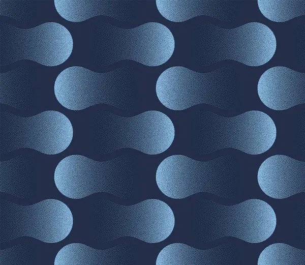 Abstraktes Wasser Tropft Nahtlose Muster Trend Vector Blue Harmony Hintergrund lizenzfreie Stockillustrationen