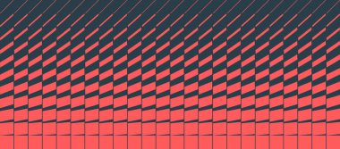 Ultra Modern Geometrik Grafik Geçiş Efekti Vektörü Kırmızı Siyah Soyut Arkaplan. Parçacıkların Dinamik Dönüşümü Dijital Sanat Kavramsal İllüzyonu. Görsel olarak Çarpıcı Duvar Kağıdı