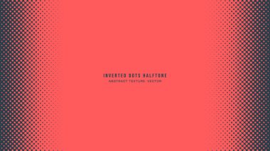 Ters Noktalar Yarım Düzen Dikey Sınır Vektörü Kırmızı Soyut Arkaplan. Yarı Ton Grafiksel Grafiksel Soyutlama Solmuş İnce Doku. Retro Biçimli Duvar Kağıdı Noktalı Sanat İllüstrasyonu