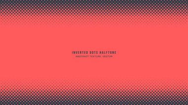Ters Noktalar Yarım Düzen Yatay Sınır Vektörü Kırmızı Soyut Arkaplan. Yarı Ton Grafikleri Dereceli Soyutlama Silinmiş İnce Doku. Retro Biçimli Duvar Kağıdı Noktalı Sanat İllüstrasyonu