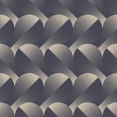 Modern Moda Kusursuz Moda Moda Eğilimi Nokta Çalışması Soyut Vektör Arkaplanı. Mod Dynamic Yarım Tonlama Tekstil Baskısı için Sanat İllüstrasyonu. Döngüsel Grafik Soyutlaması Duvar Kağıdı