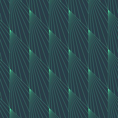 Art Deco Fancy Vintage Model Özeti Kusursuz Şekil Vektörü Soyut Arkaplan. 20 'lerin Artdeco Old Fashioned Lüks Tekrarlama Motifi. Çizgi Sanatı Sonsuz Moda İllüstrasyonu