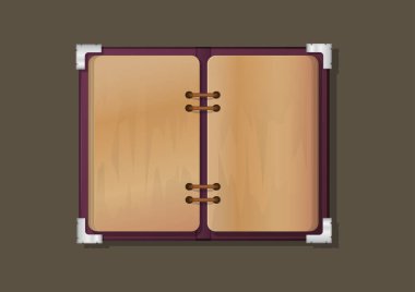 Üst görünümü izole edilmiş eski kitapları aç