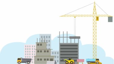 Yapı inşaatının video illüstrasyonu