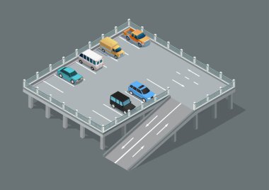 İzometrik otopark binası