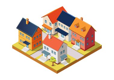 Isometric Geleneksel Evleri