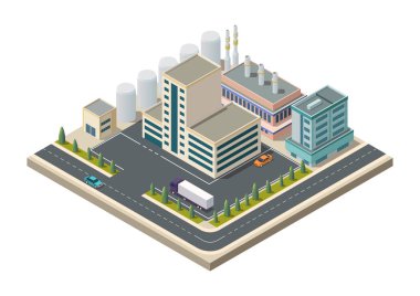 Otoyolu olan Isome sanayi bölgesi