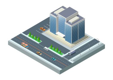 Otoyolu ve park alanı olan Isome modern binası