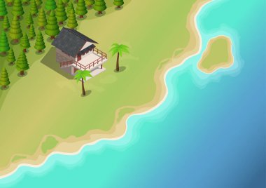 Dan Ormanı 'nın güzel sahil şeridi.