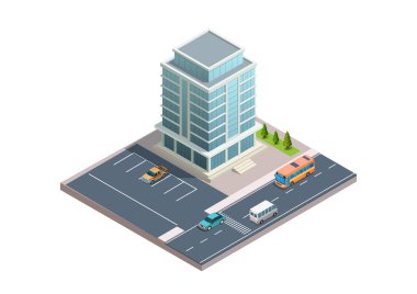 Otoyolu ve park alanı olan Isome modern binası