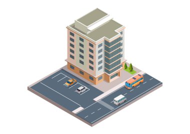 Otoyolu ve park alanı olan Isome modern binası