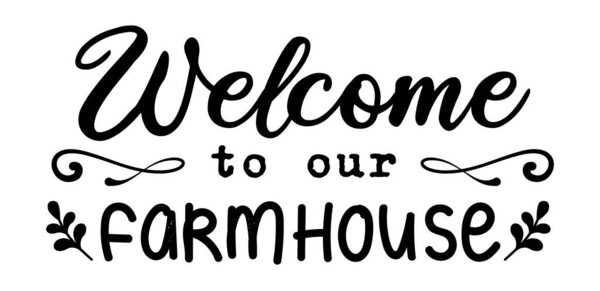 Beautiful, stylish farmhouse isolated illustration vector