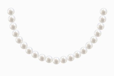 Güzel gerçekçi inci set illüstrasyon vektör