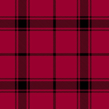 Kırmızı ekose desen vektör arka plan