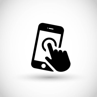 akıllı telefon simgesi vektör illüstrasyonu