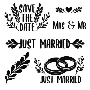 Alyanslı güzel dekoratif vektör çizimi