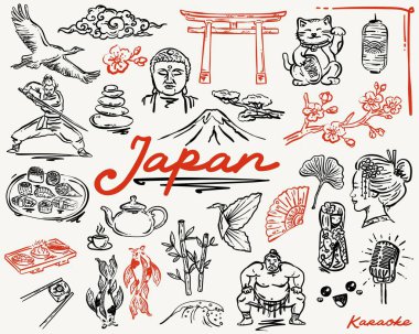 Japon Tuhaf Resimleri Seti