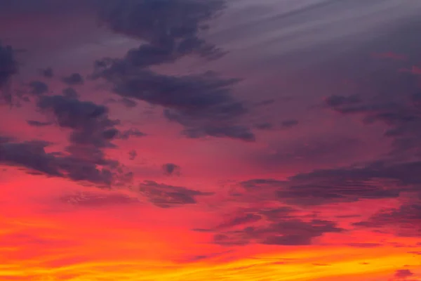 Cielo Rojo Atardecer Muy Dramático Norte Por Noche — Foto de Stock