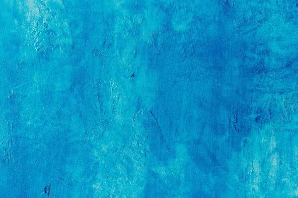 Astratto Blu Sfondo Texture Cemento Intonaco Parete Fatta Mano — Foto Stock