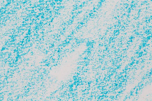 Cire Crayon Dessin Main Bleu Texture Fond — Photo