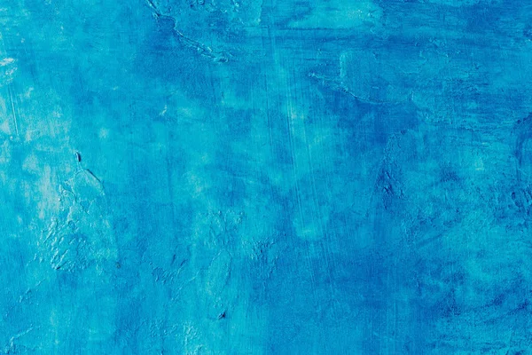 Абстрактный Синий Фон Текстуры Бетона Штукатурки Ручной Работы Стены — стоковое фото