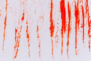 acrylic orange red paint texture background hand made brush on paper