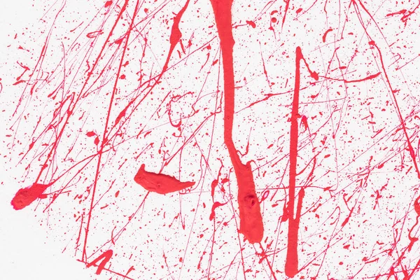 Acrílico Laranja Vermelho Pintura Textura Fundo Mão Feito Escova Papel — Fotografia de Stock