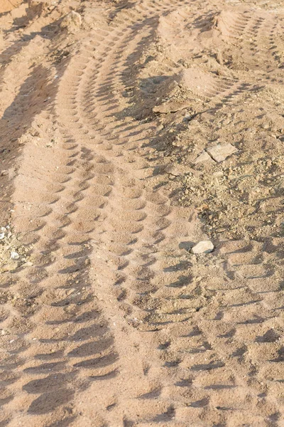 Wielsporen Zandgrond Bouwplaats — Stockfoto