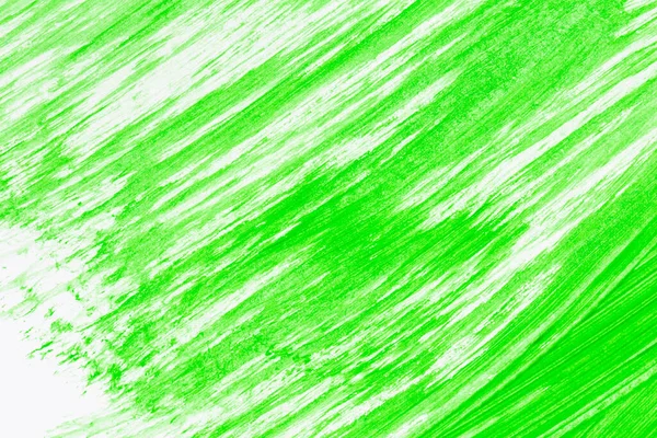 Acrylic Green Paint Texture Background Hand Made Brush Paper — Fotografia de Stock